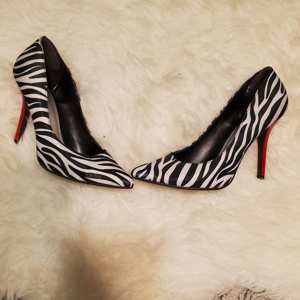 Zebra Print Heels